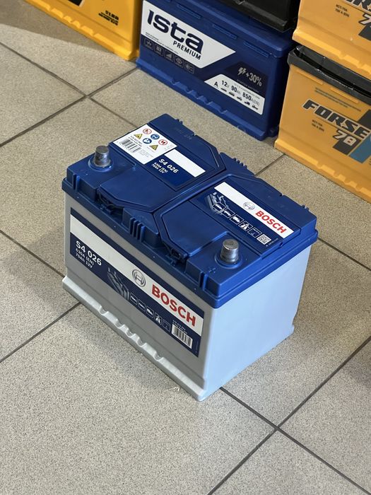 Аккумулятор б/у с гарантией BOSCH 70Ah 630A (En) R+ Asia ( Toyota, Nissan, Lexus, Hyndai, KIA, Infiniti … )