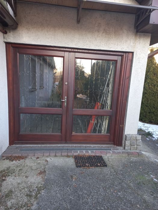 Drzwi garażowe drewniana  Brama garażowa 2,6m x 2,18m