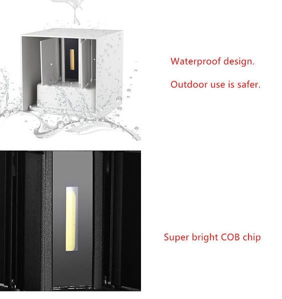 Світильник фасадний світлодіодний LedLight IP54 LED 2*3W 4000K 480Lm