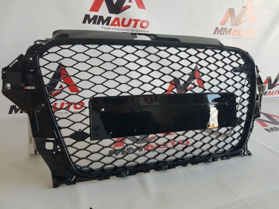 Grelha Frontal Audi A3 8V RS3 Preto Brilho