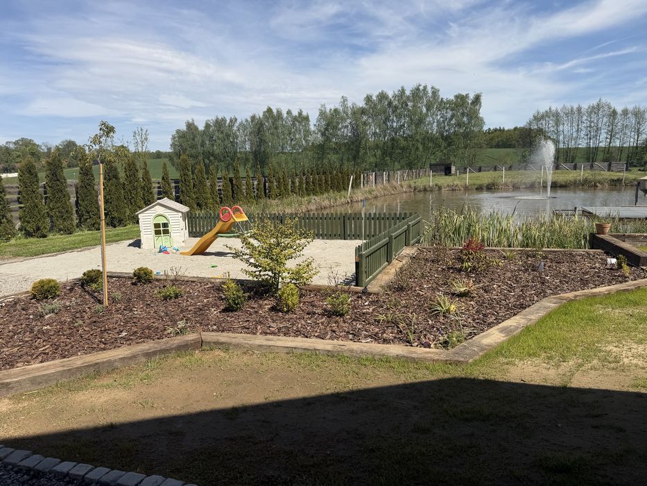 Gdow domek z jacuzzi a'la leśniczówka nad stawem