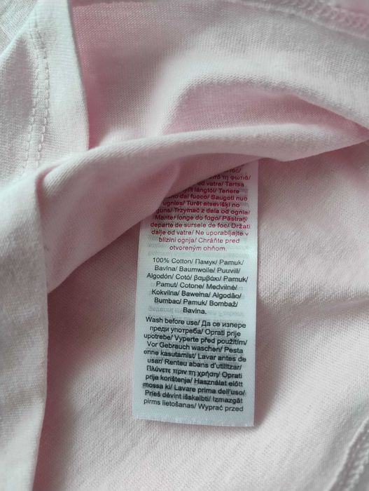 Biała bluzka dziewczęca 134, nowa, bawełna