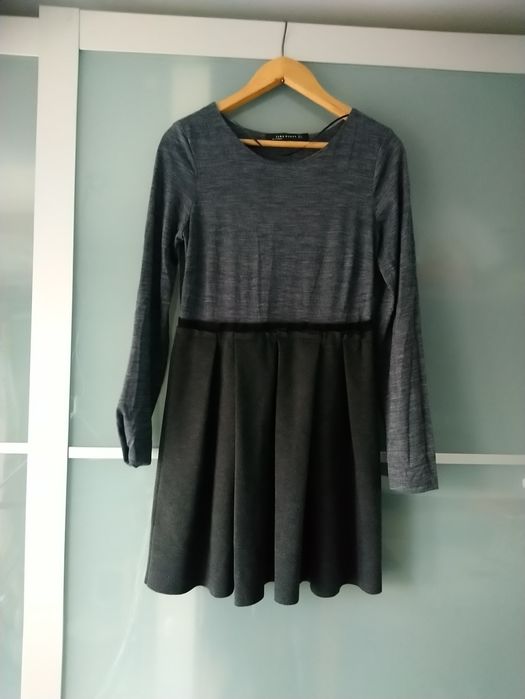 Sukienka zara 40 L czarna szara