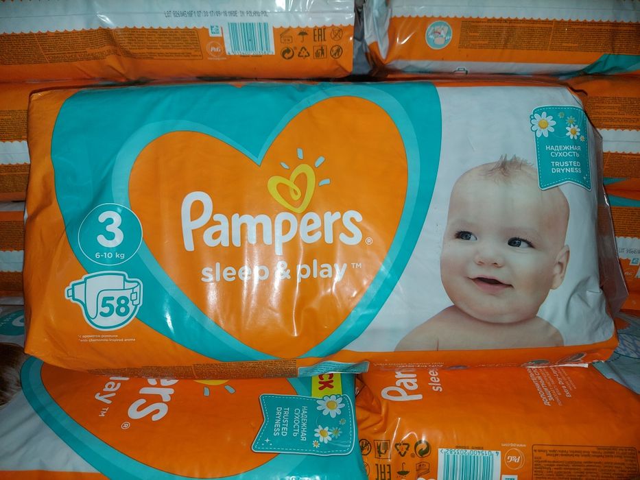 Підгузникт памперси  sleep & play (сліп енд плей)