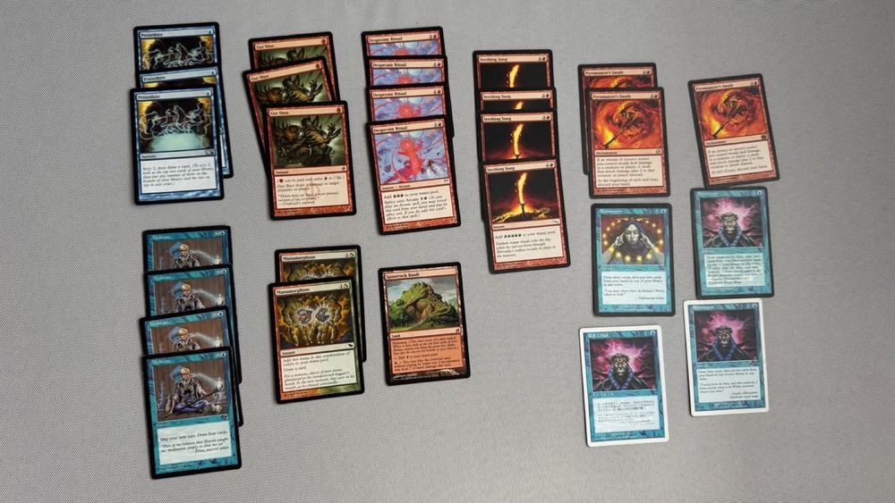 Stare Karty MTG Magic The Gathering Meditate Gun Shot Brainstorm