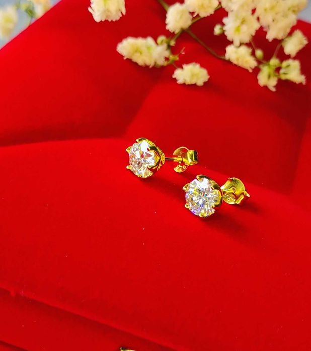 Kolczyki Srebrne Diament Moissanit 2x1CT VVS1-DGratisy:) Promocje !:)