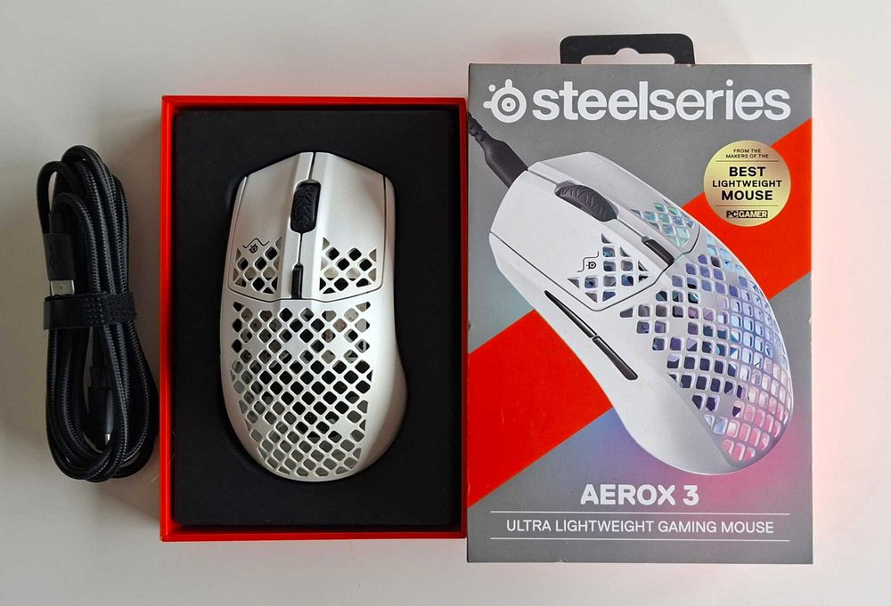 Rato Gaming SteelSeries Aerox 3 Wired (Ultra Leve - 57g) – Preço novo 60€