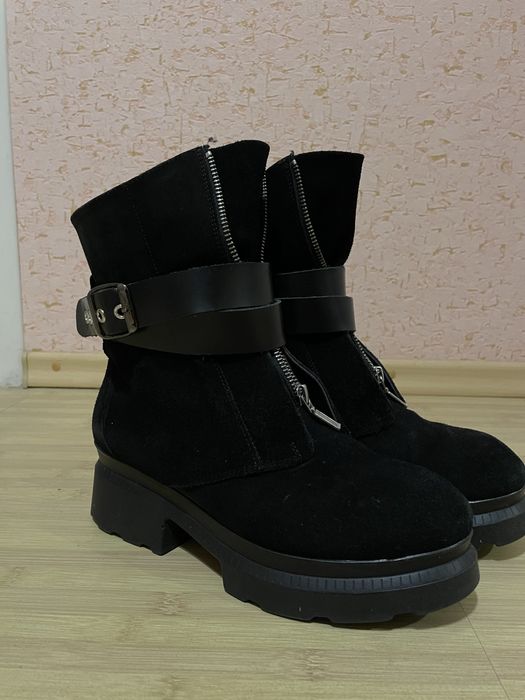 Чоботи зимові alian curdas 38 24.5 см. Чоботи зимові замшеві