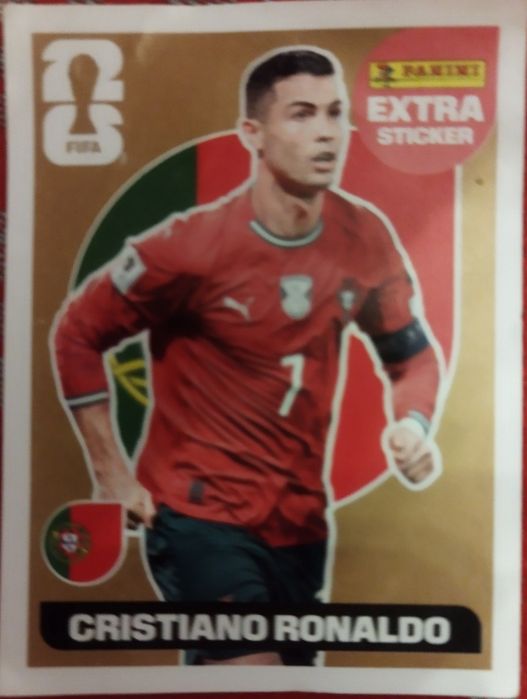 Extra Sticker Gold do Cristiano Ronaldo FIFA World CUP 2026