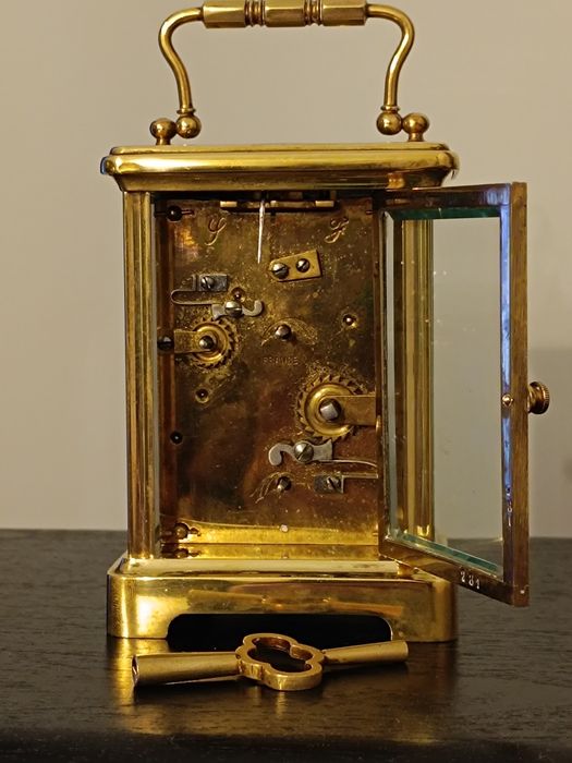 Francuski zegar powozowy, oficerski, kareciak.