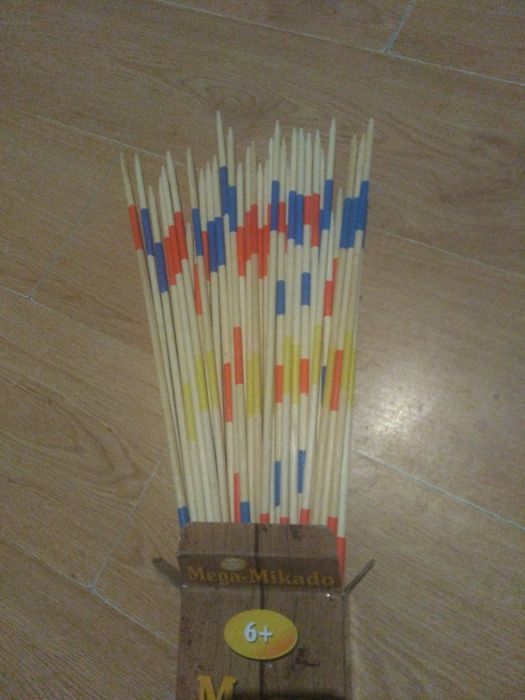 Gra mega mikado duże bierki drewniane