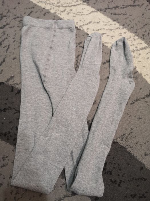 Szare rajstopy 146-152 nie używane