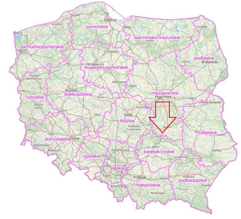 Działka inwestycyjna 34ha pod farmę fotowoltaiczną 20 MW - Widok 2