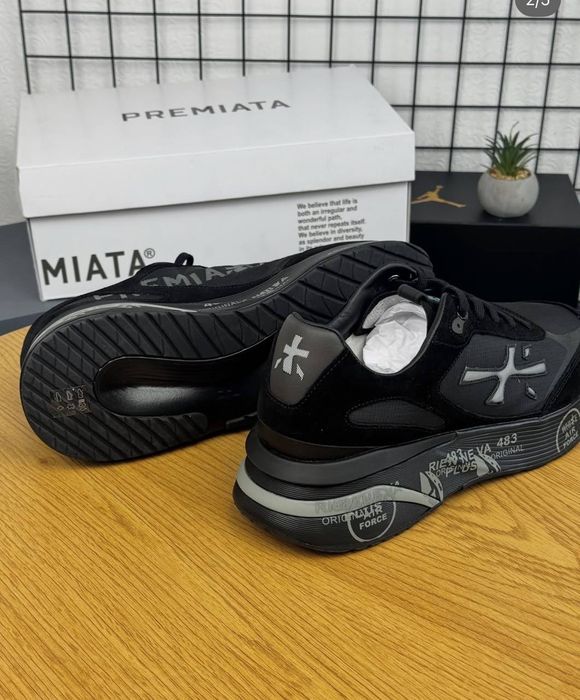 ЗНИЖКА Кросівки Premiata Moerun Black Leather / преміата моеран чорні шкіряні 38-45 НОВІ УНІСЕКС БЕЗ ПЕРЕДПЛАТ БЕЗ ПЕРЕДПЛАТЫ ОПЛАТА НА ПОШТІ премиата