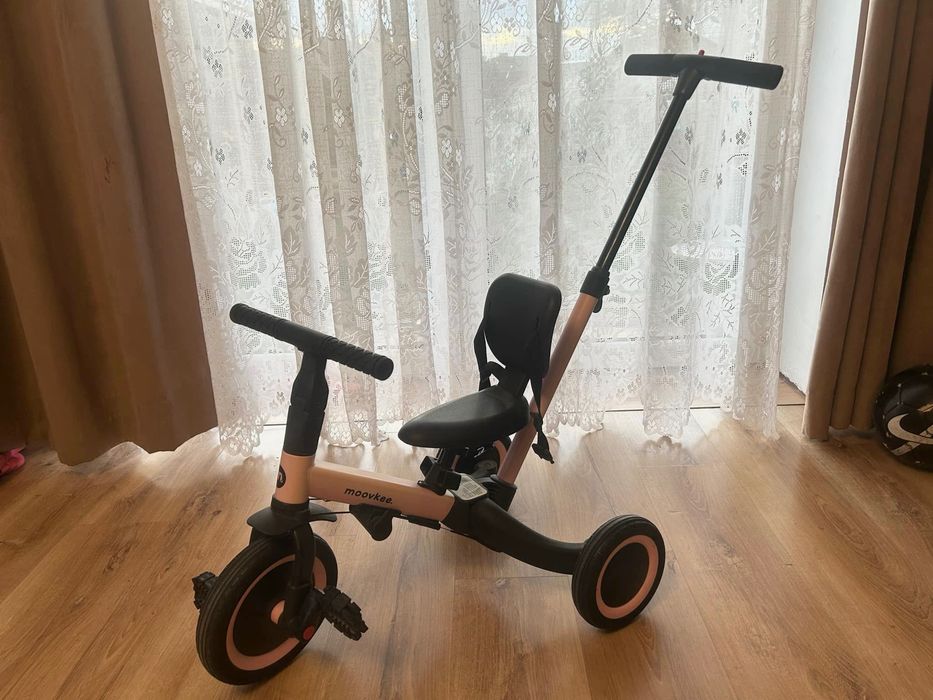 Rowerek różowy 5w1 moovkee