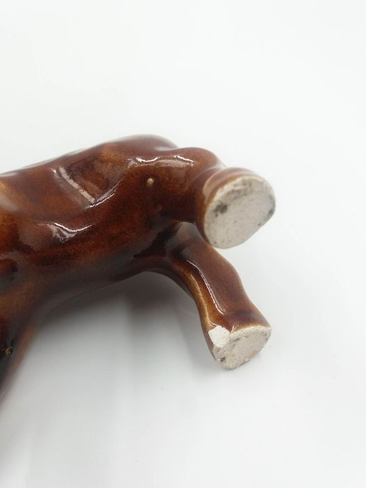 Ładna ceramiczna figurka osiołka PRL