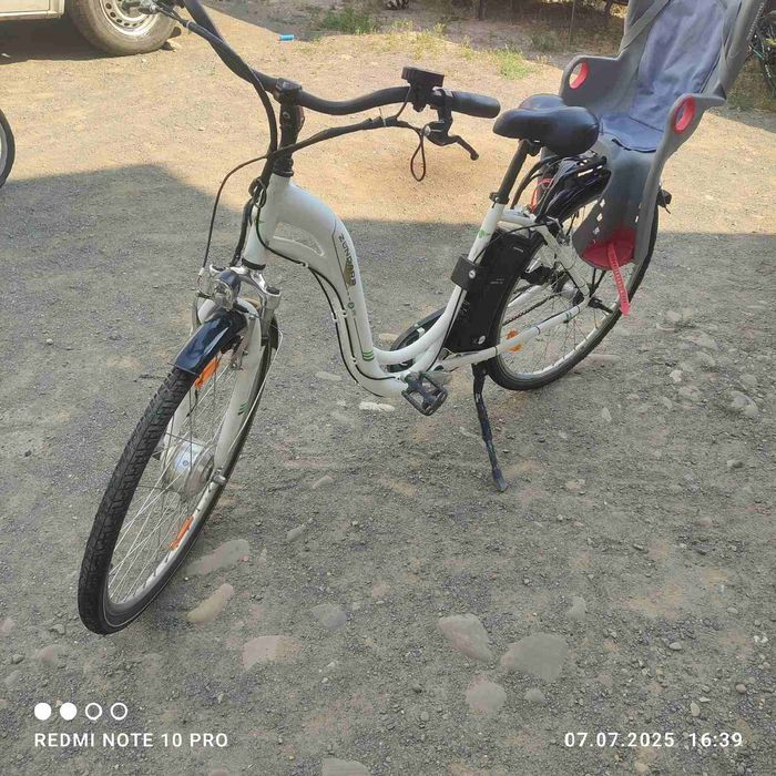 Продам електро велосипед з коляскою