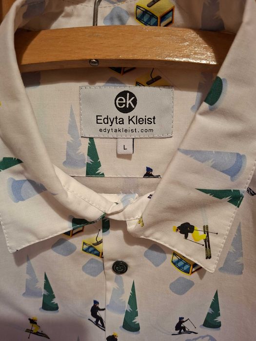 Koszula męska dla narciarza polska manufaktura Edyta Kleist