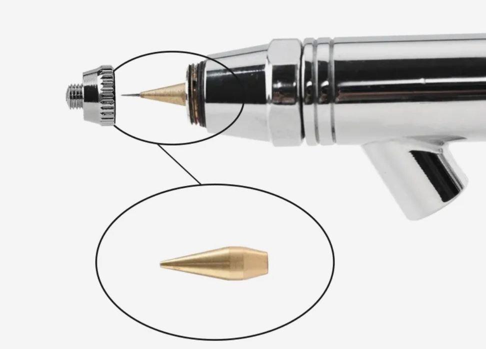 СОПЛО ДЛЯ АЕРОГРАФА КОНУСНЕ 0.3 (комплект 3шт в упаковці)ціна за упаку