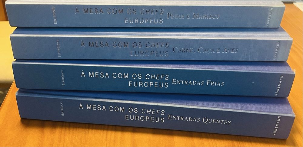 Livros: À Mesa com os Chefs Europeus à mesa com os chefs europeus