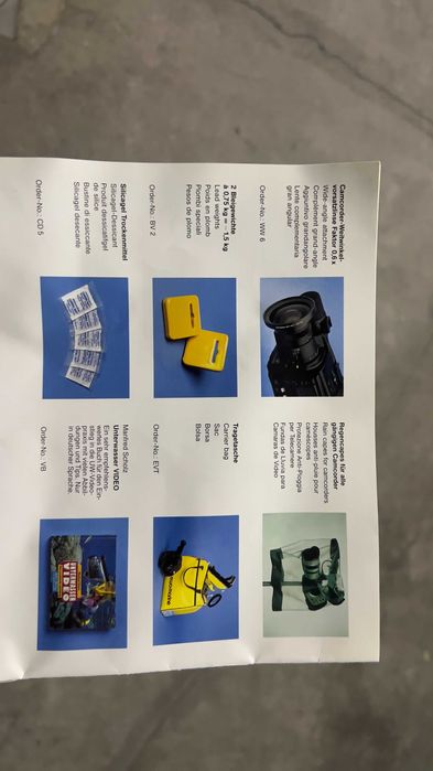 Bolsas entanques para camara de video