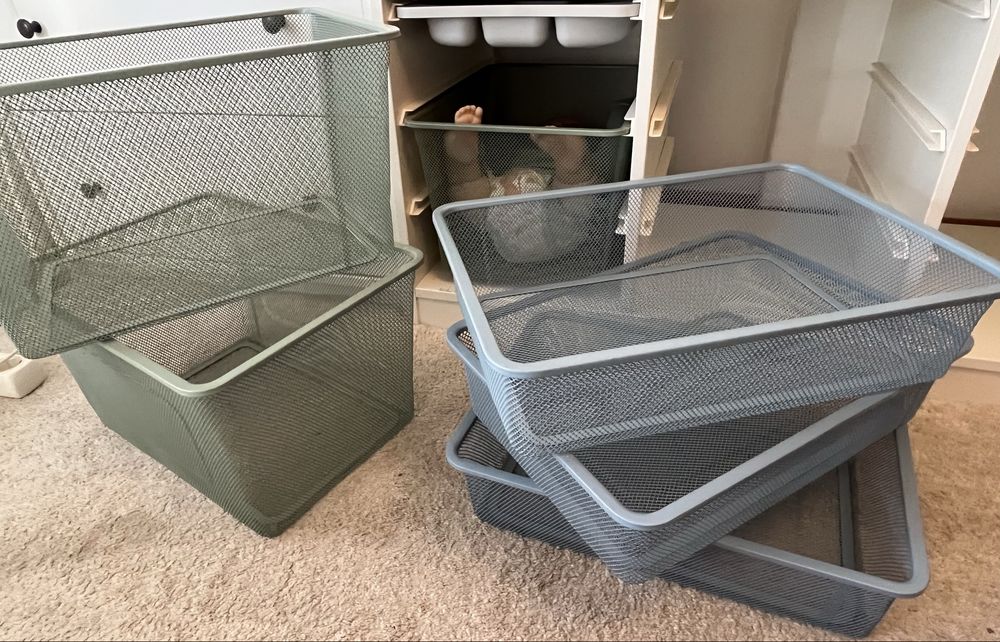 Movel IKEA Trofast com 7 caixas