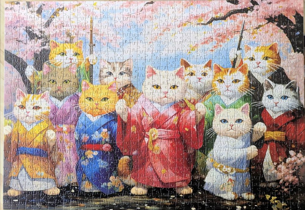 Пазл Orner " Котики в кімоно", 1000 деталей