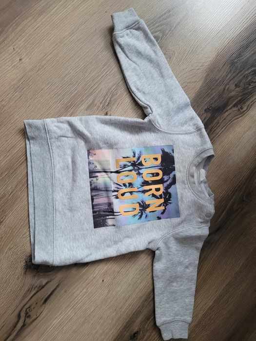 Szara bluza z nadrukiem, h&m