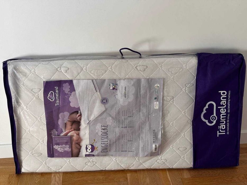 Materac Traumeland 140x70 Anielskie Włosy dwustronny premium pokrowiec
