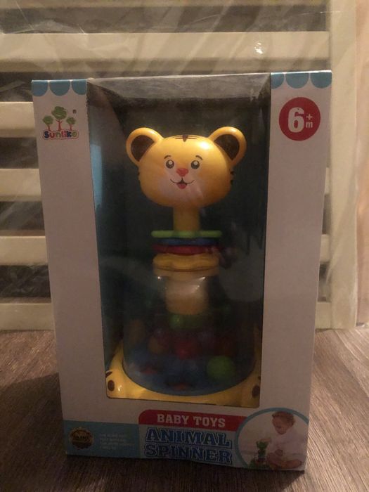 Юла SL83014 Тигренок с шариками. Іграшка 6 міс.