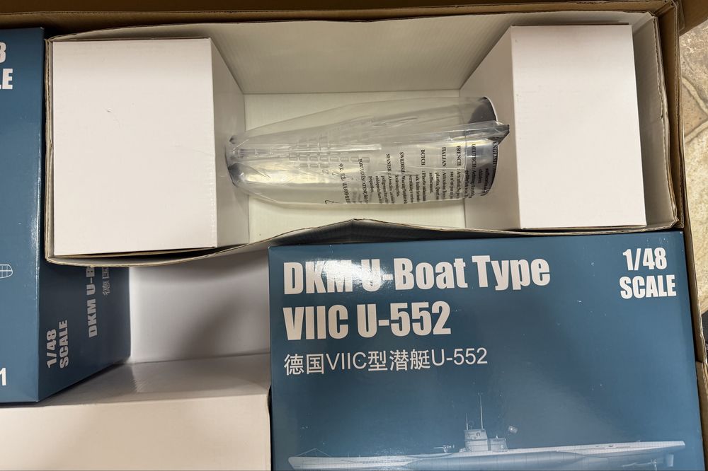 Сборная модель 1/48 Немецкая подлодка DKM типа VIIC U-552 Trumpeter 06801