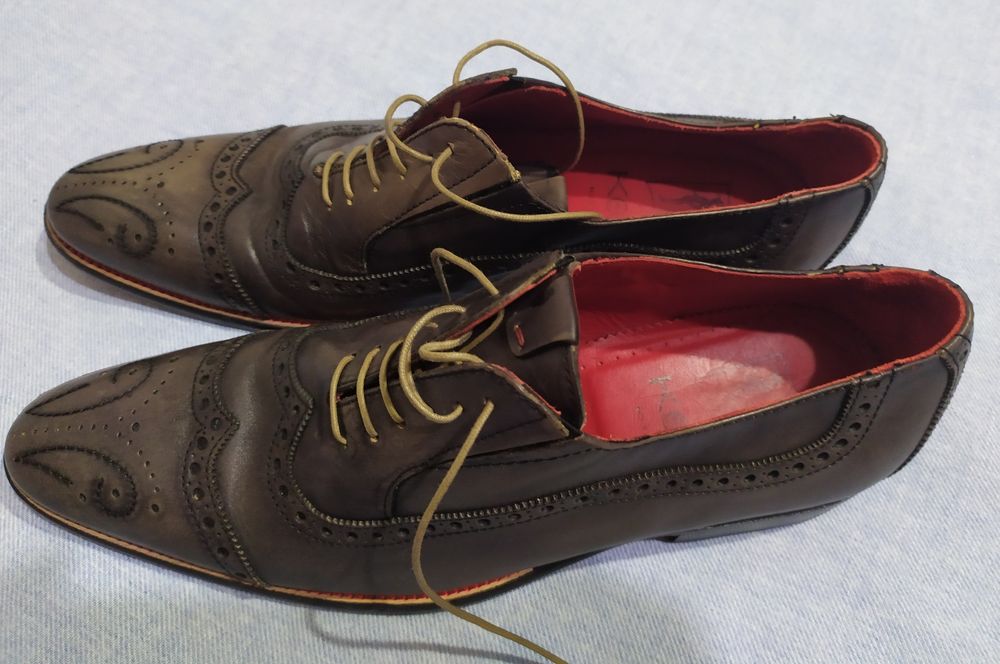 Туфли кожаные Koil туфлі шкіряні броги