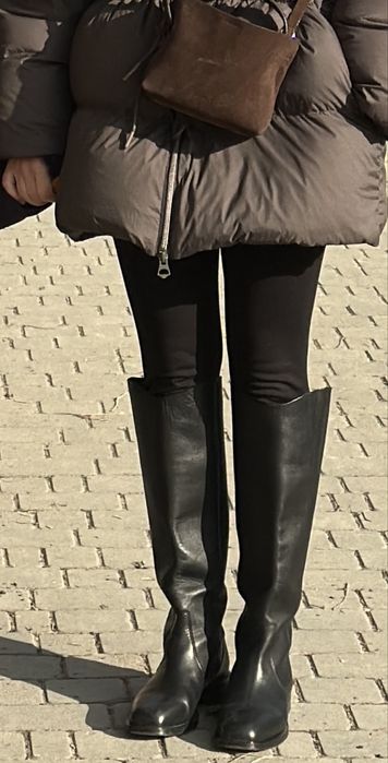 Шкіряні чоботи в жокейському стилі EU38 Reserved