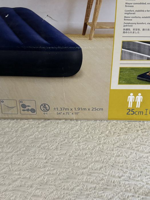 Intex colchão insuflável de campismo 137x191x25cm