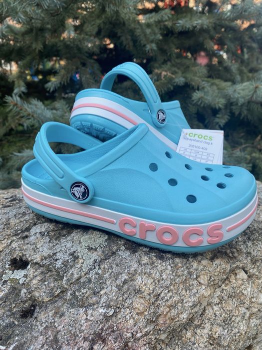 crocs bayaband ice blue melon крокси жіночі блакитні 36 37 38 39