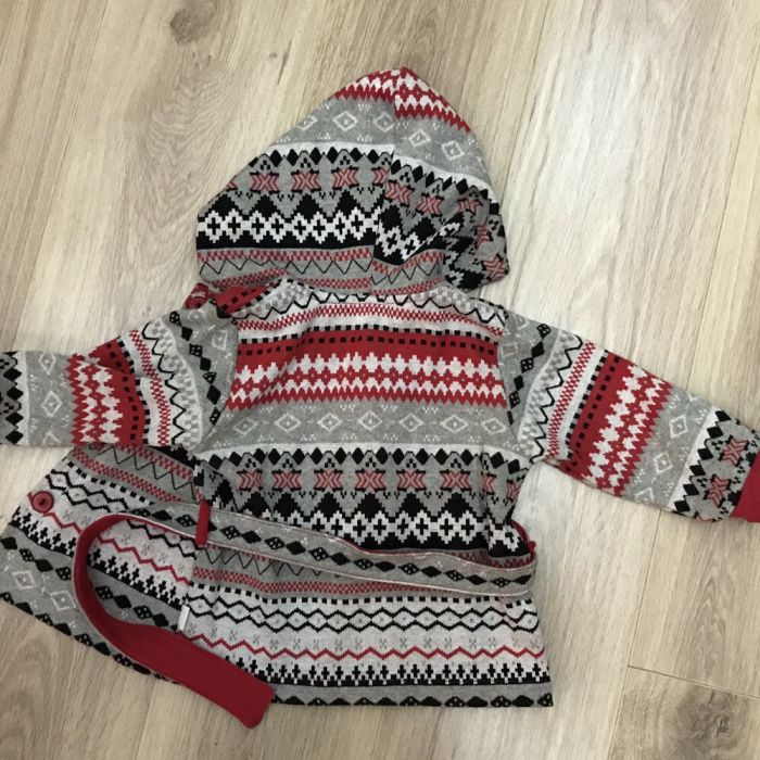 Komplet wiosenny sukienka kardigan sukienka r. 86/92