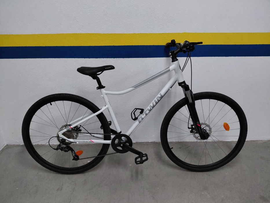2 Bicicletas adulto Decathlon Trekking Riverside 500 Branco COMO NOVAS