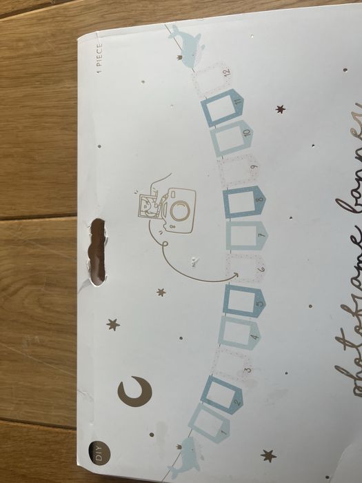 Girlanda z ramkami na zdjecia dziecka