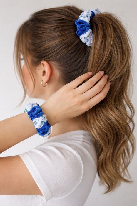 Scrunchie do włosów Slim Smerfetka
