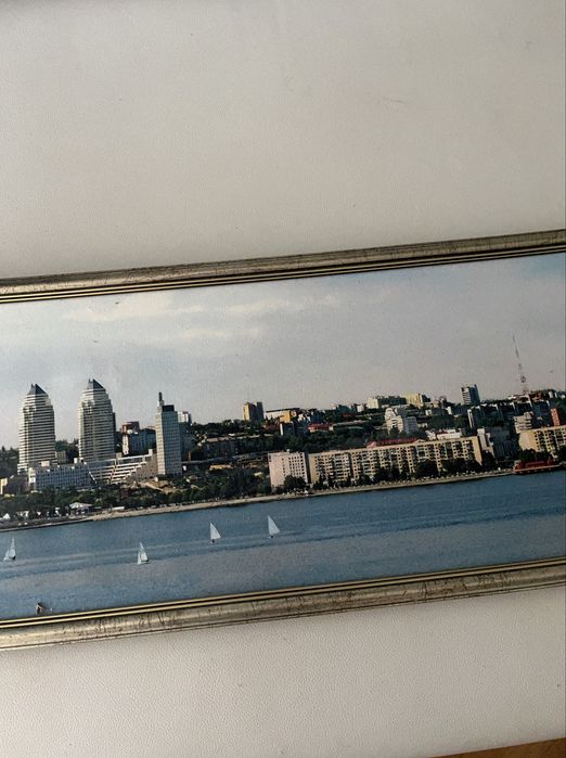 Картина цельная, 1 метр,панорамного вида города Днепр