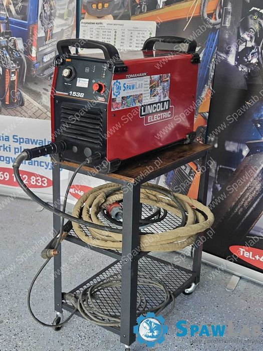 Przecinarka plazmowa Lincoln Electric Tomahawk 1538 / 100A plazma inwerterowa cięcie stali do 40 mm 400V używana w pełni sprawna serwis duży wybór