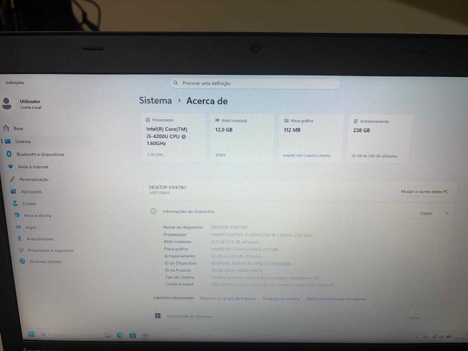 Lenovo Thinkpad T440 | 4ª Geração I5 | SSD 240 | 12GB Memoria