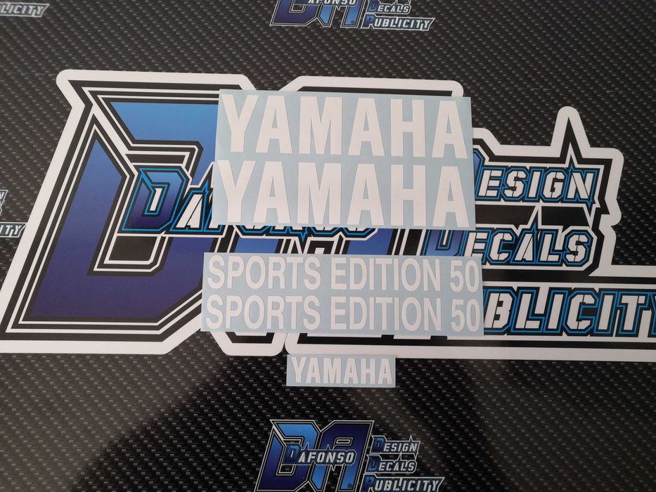 Conjunto De Autocolantes Yamaha Target Vers o Branca azul Ou Roxa 