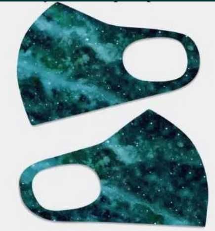 Многоразовая маска с принтом космос, новая, распродажа