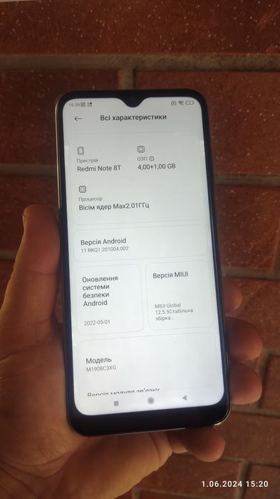 Xiaomi Redmi note 8T 5/128 NFC Ідеал