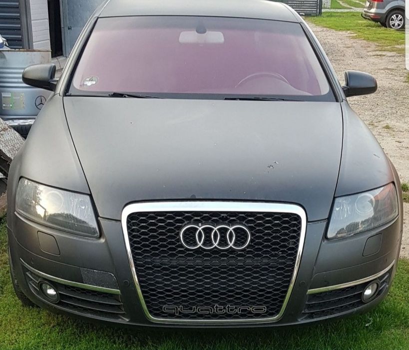 Audi A6 c6 konsola poduszka pasy oryginał demontaż