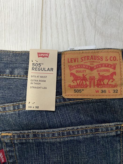 Чоловічі джинси Levi’s 505 w36 L32