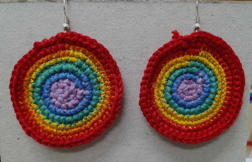 Ręcznie robione kolczyki kruhlaczki