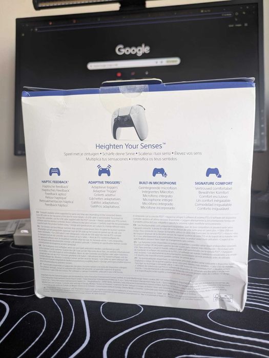 Comando Sony PS5 Dualsense Branco Novo