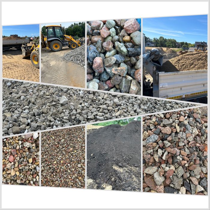 Zwir piasek ziemia tłuczen kamien